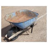 Classic Metal Wheelbarrow Single-Wheel