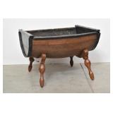 Rustic Reclaimed Barrel Coffee Table / Storage
