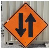 Two-Way Traffic Warning Sign 4
