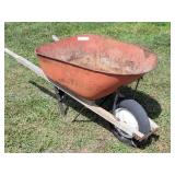 Classic Metal Wheelbarrow w/ Flat-Free Tire