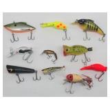 (10) Fishing Lures: Red Zone, Hula Dancer, ...
