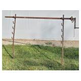 Pig Spit / Manual Campfire Rotisserie Stand