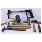 Craftsman 12" Hacksaw, Ball Peen Hammers, ...