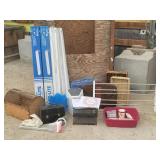 Bargain Lot: Vtg Wooden Pet Carrier, Shop Lights..