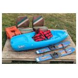 Water Sports: Solo Youth Kayak, Trainer Water ...