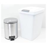 (2) Trash Cans