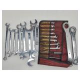 (8) Mac Angle Head Wrenches & Proto Ratcheting