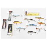 (13) Rapala Fishing Lures / Stick Baits