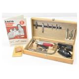 X-Acto Workshop Knife Set ï¿½ Wood Box, Aluminum