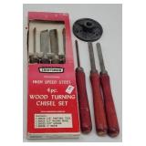 Craftsman 4pc Wood Turning Chisel Set &