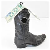 Cowboy Boot Birdhouse w/ License Plate Roof