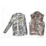 Hunting Clothes: Mossy Oak Shirt & Cabelas Vest XL