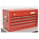 Red Steel 6 Drawer Tool Chest w/ Top Compartment