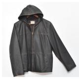 Territory Ahead Leather Hooded Jacket XL