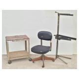 Shop Stand, Rolling Cart & Chair