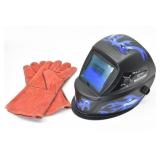 Welding Helmet Chicago Electric & Leather Gloves