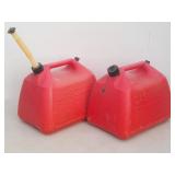 (2) Plastic Gas Cans