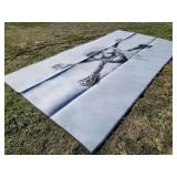 Pirate RV Patio Mat / Jolly Roger Reversible