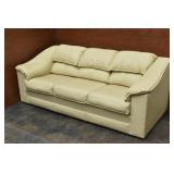 Broyhill Leather Contemporary Sofa / Couch