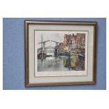 Signed Lithograph Print by Henry Cassiers