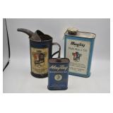 (3) Vintage "Maytag" Oil Cans