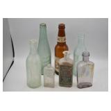 Collection of Vintage Glass Bottles