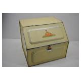 Vintage Metal Bread Box 2 Layers Side Vents