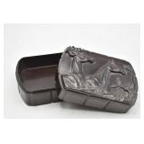 HiCKOK Stag and Deer Celluloid Box