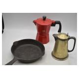 Cald Caffe Red Espresso Maker, Small Cast Iron