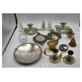Collection of Vintage Decor, Candle Holders, Brass