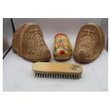 Carved Wood Dutch Shoes/Clogs Plus