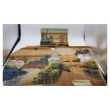 (3) Bamboo Advertising Painted Scrolls/Calendars