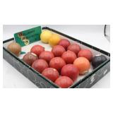 (18) Belgian Aramith Billiard Balls w/Box
