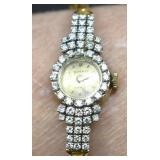 Bucherer 14K Gold Diamond Watch w/1 Carat Diamonds