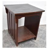 Square Wood End Table