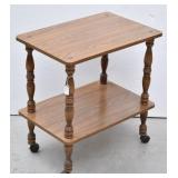 (2) Tiered Rolling Shelf/End Table