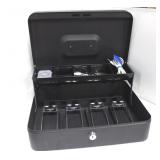 Cash Box, Tiered Cam Key Lock,Square Reader