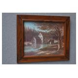 Brick House Watermill Print by Bob Bates 1977