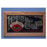 HOMESTEAD CEILING FANS Advertising Wall Sign