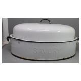 "Savory" Vintage Enamel Roaster