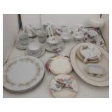 Lot of Misc. China Plates, Teacups/Saucers &