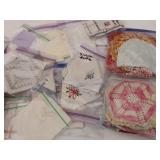 (12) Crocheted Hot Pads, Colorful Doilies,