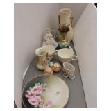 Elegant China Decor: Floral Vases, Delft Holland