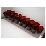 (17) France Ruby Red  Luminarc  Stemware/Glasses