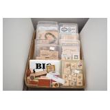 Box of Rubber Stamps, Various Sizes