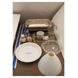Variety Lot Kitchen Items: Corning Ware Blue