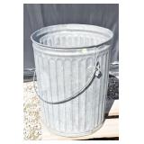 Large Galvanized Farm Bucket w/Handle