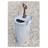 Antique Galvanized Pump-Up Sprayer Bucket