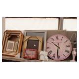 Samuel Taylor & Sons Pink Wall Clock, Pink Lamp