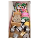 Large Assortment of Ribbon & Decor Balls